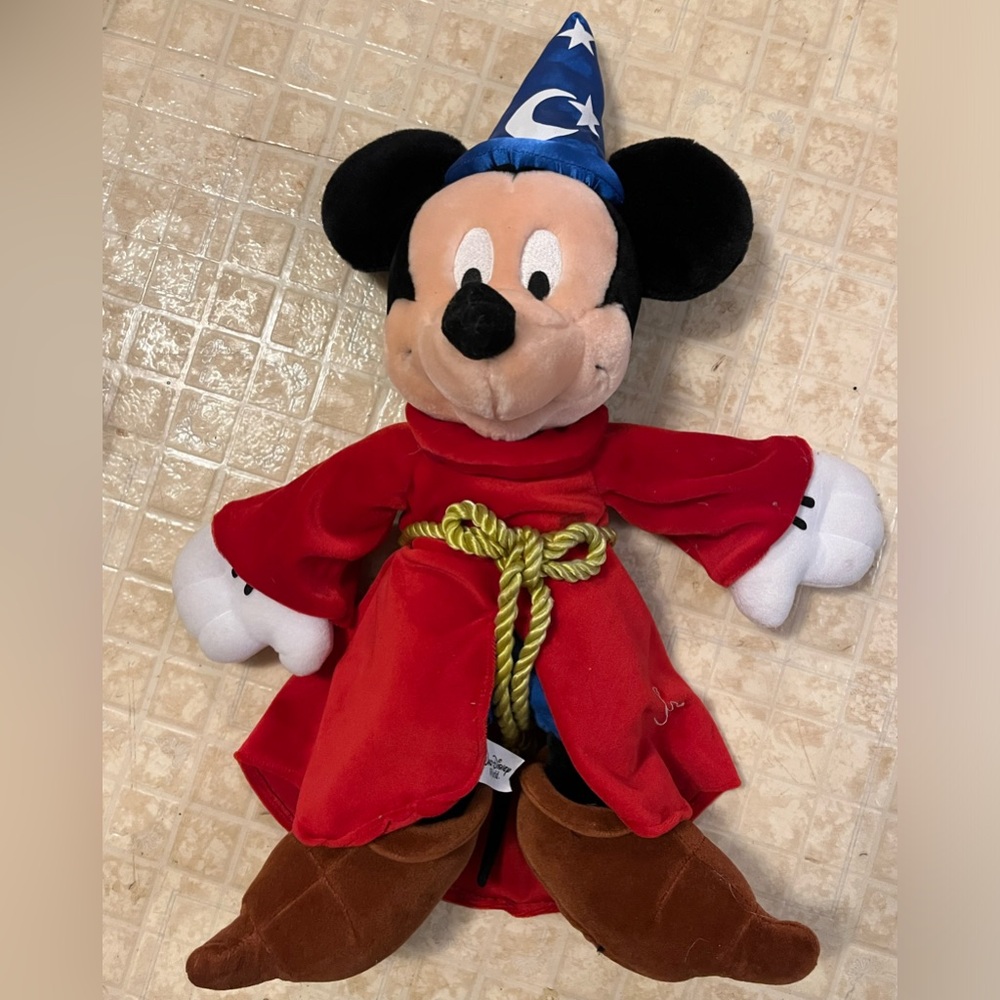 Mickey Mouse Sorcerer Fantasia Plushie